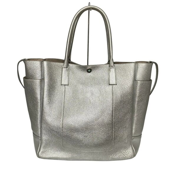 Auth TIFFANY&Co. - Silver Leather Shoulder Bag - Picture 2 of 9